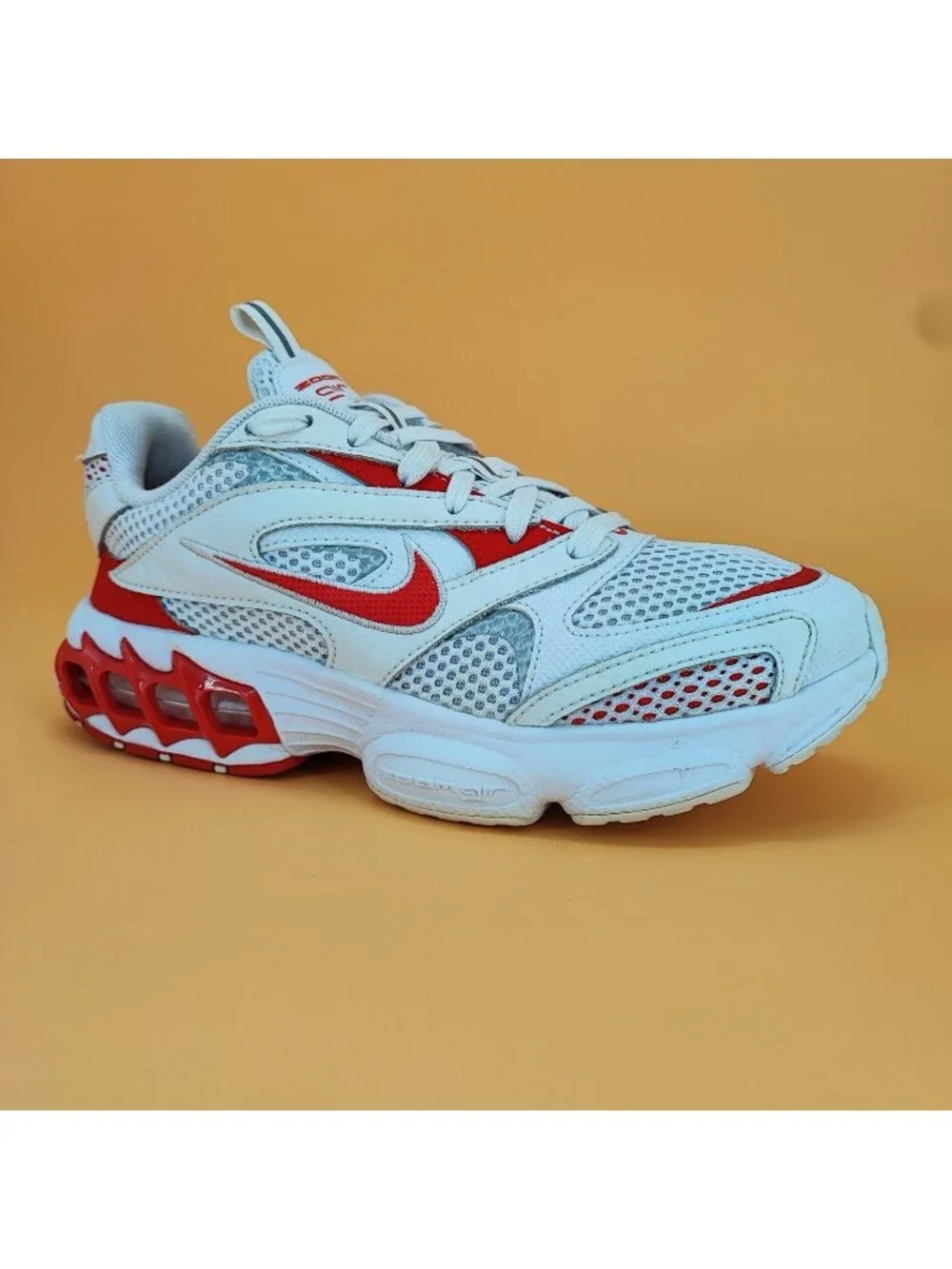 Nike Zoom Air Fire Women's Size 7.5 Sneakers Mesh White Red CW3876-101